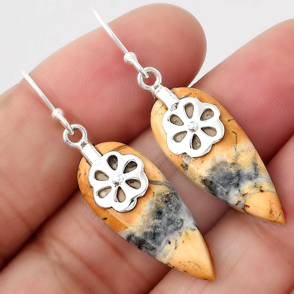 Natural Maligano Jasper - Indonesia Earrings E-1137 SDE86880