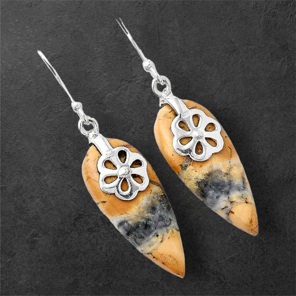 Natural Maligano Jasper - Indonesia Earrings E-1137 SDE86880