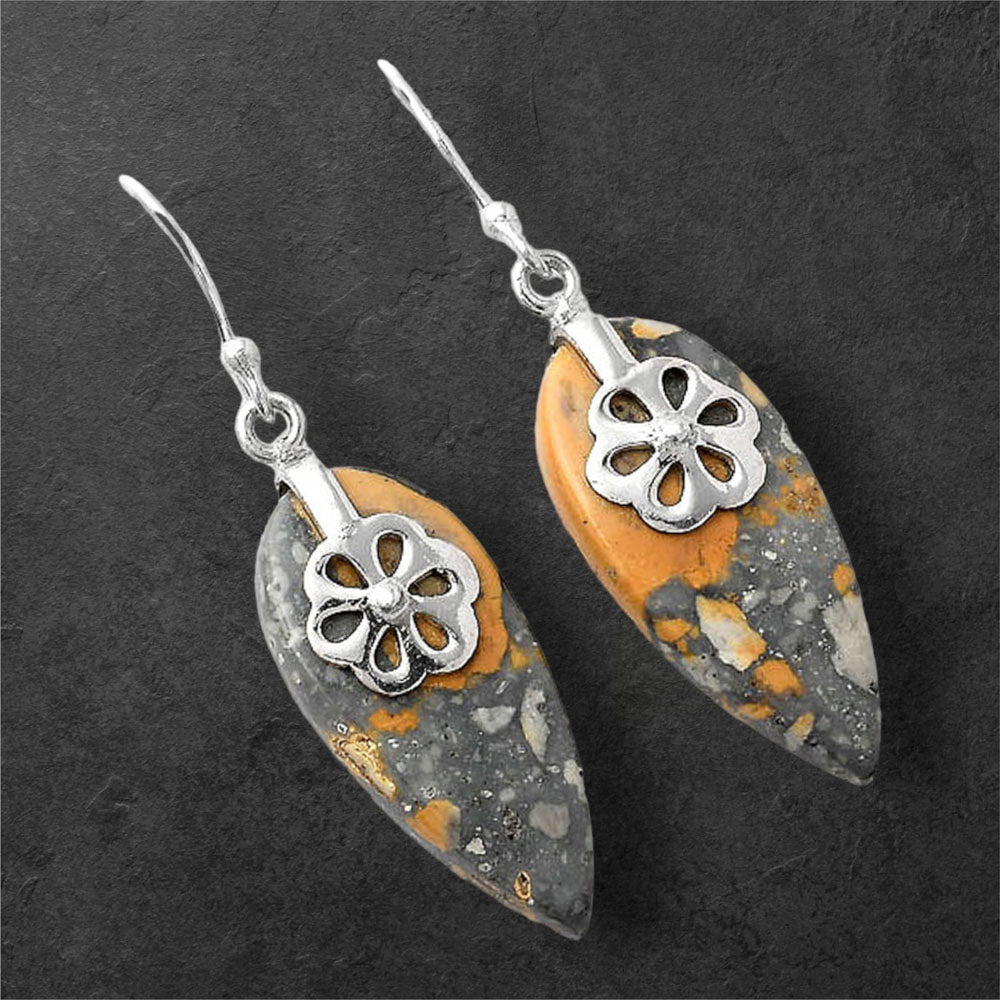 Natural Maligano Jasper - Indonesia Earrings E-1137 SDE86883