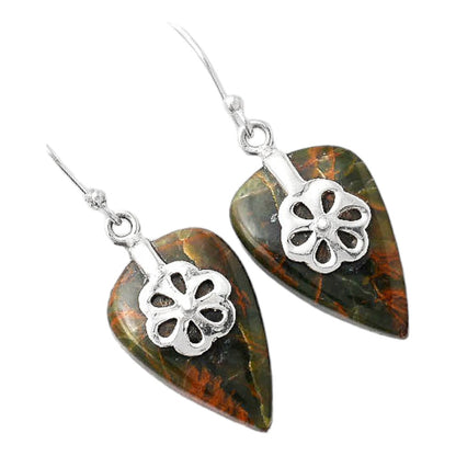 Turkish Rainforest Chrysocolla Earrings E-1137 SDE86886