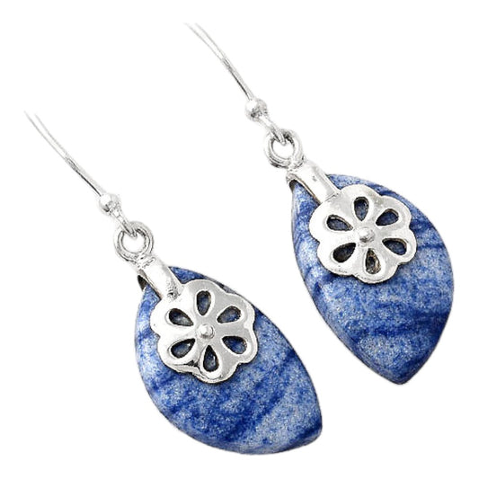 Natural Dumortierite Quartz Earrings E-1137 SDE86900