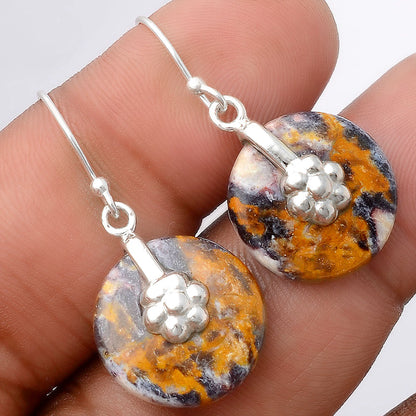 Natural Indian Blanket Jasper Earrings E-1137 SDE86911