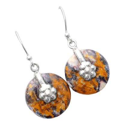 Natural Indian Blanket Jasper Earrings E-1137 SDE86911