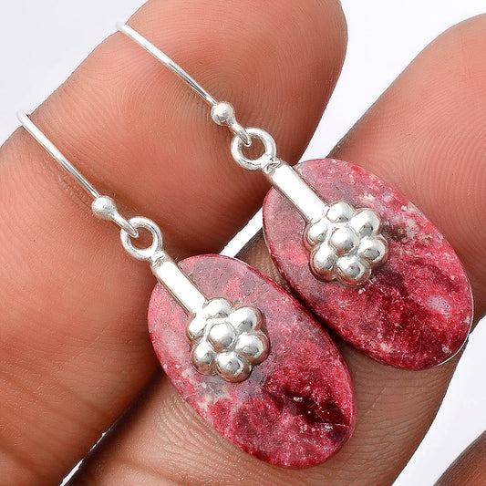 Natural Pink Thulite - Norway Earrings E-1137 SDE86913