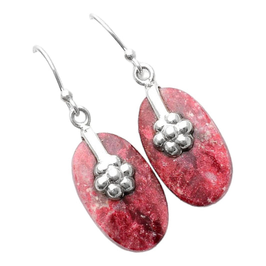 Natural Pink Thulite - Norway Earrings E-1137 SDE86913