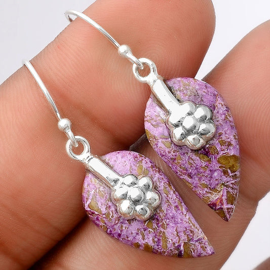 Natural Purpurite - South Africa Earrings E-1137 SDE86918