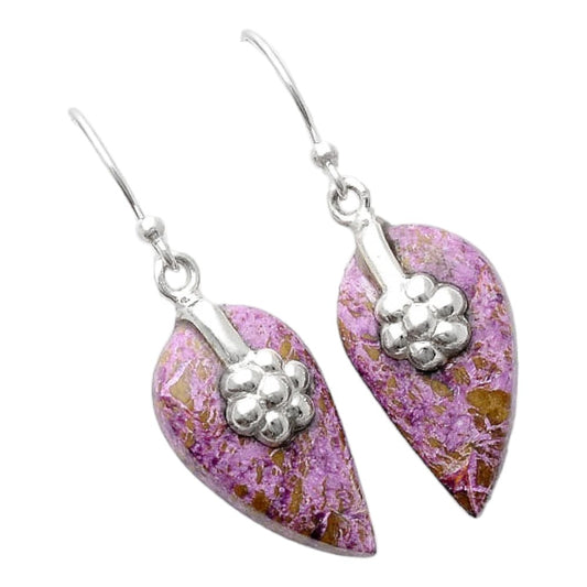 Natural Purpurite - South Africa Earrings E-1137 SDE86918