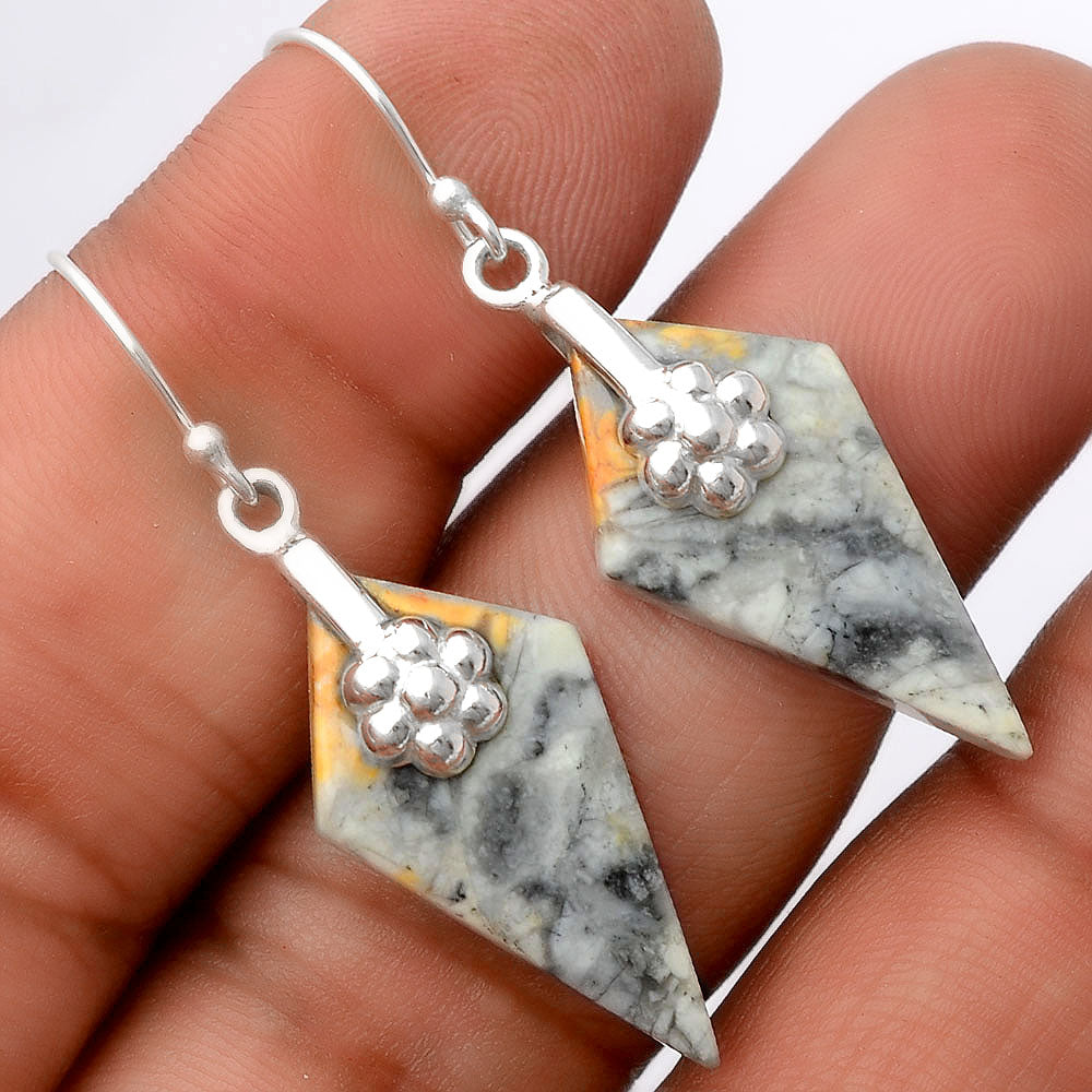 Natural Maligano Jasper - Indonesia Earrings E-1137 SDE86921