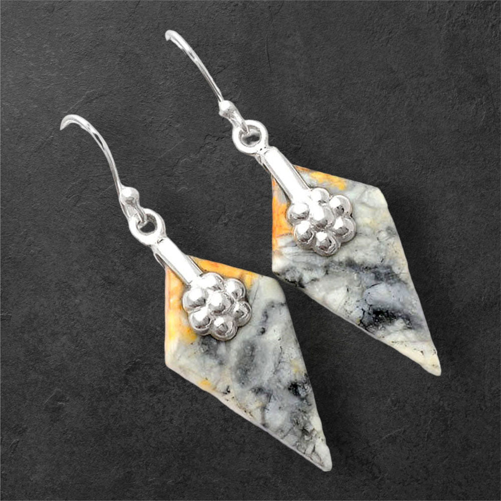 Natural Maligano Jasper - Indonesia Earrings E-1137 SDE86921