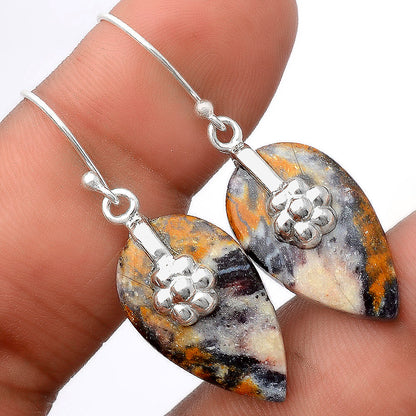 Natural Indian Blanket Jasper Earrings E-1137 SDE86933
