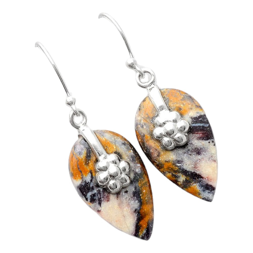 Natural Indian Blanket Jasper Earrings E-1137 SDE86933