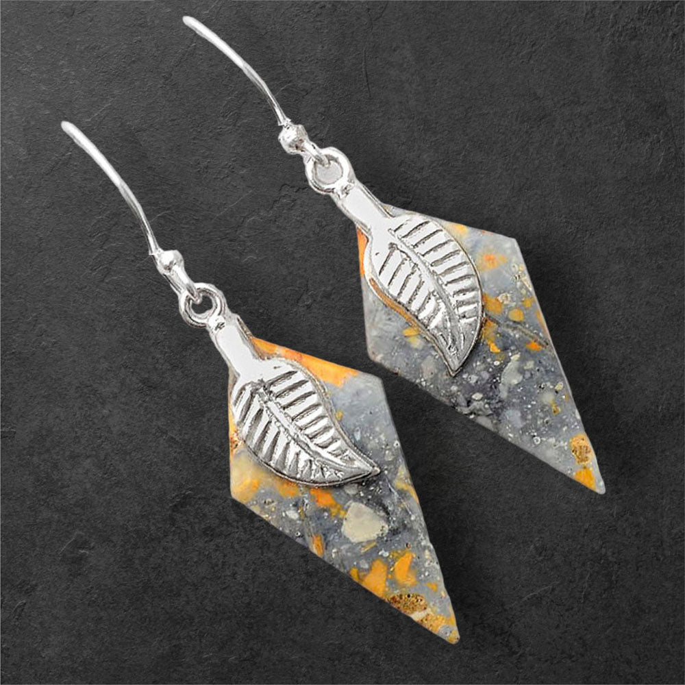 Natural Maligano Jasper - Indonesia Earrings E-1137 SDE86936