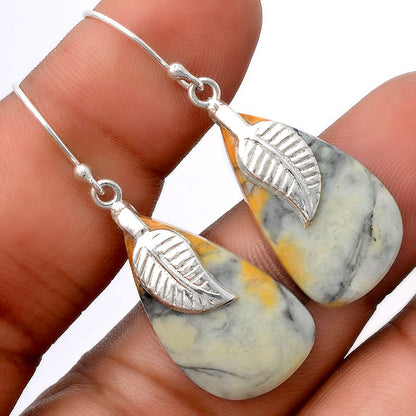 Natural Maligano Jasper - Indonesia Earrings E-1137 SDE86940