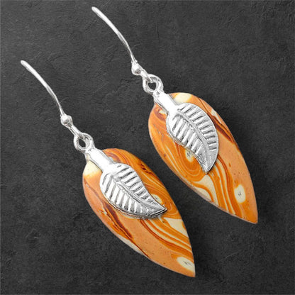 Natural Snake Skin Jasper Earrings E-1137 SDE86948