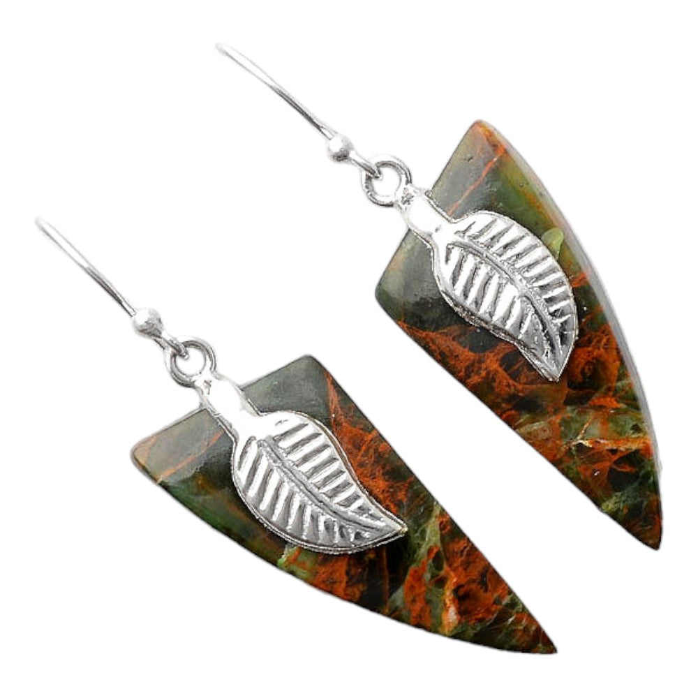 Turkish Rainforest Chrysocolla Earrings E-1137 SDE86950