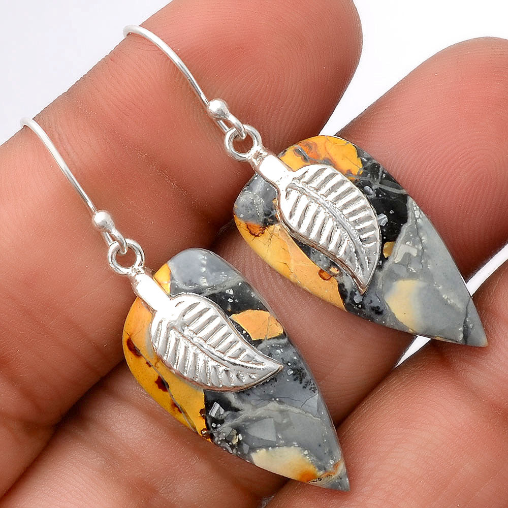 Natural Maligano Jasper - Indonesia Earrings E-1137 SDE86952