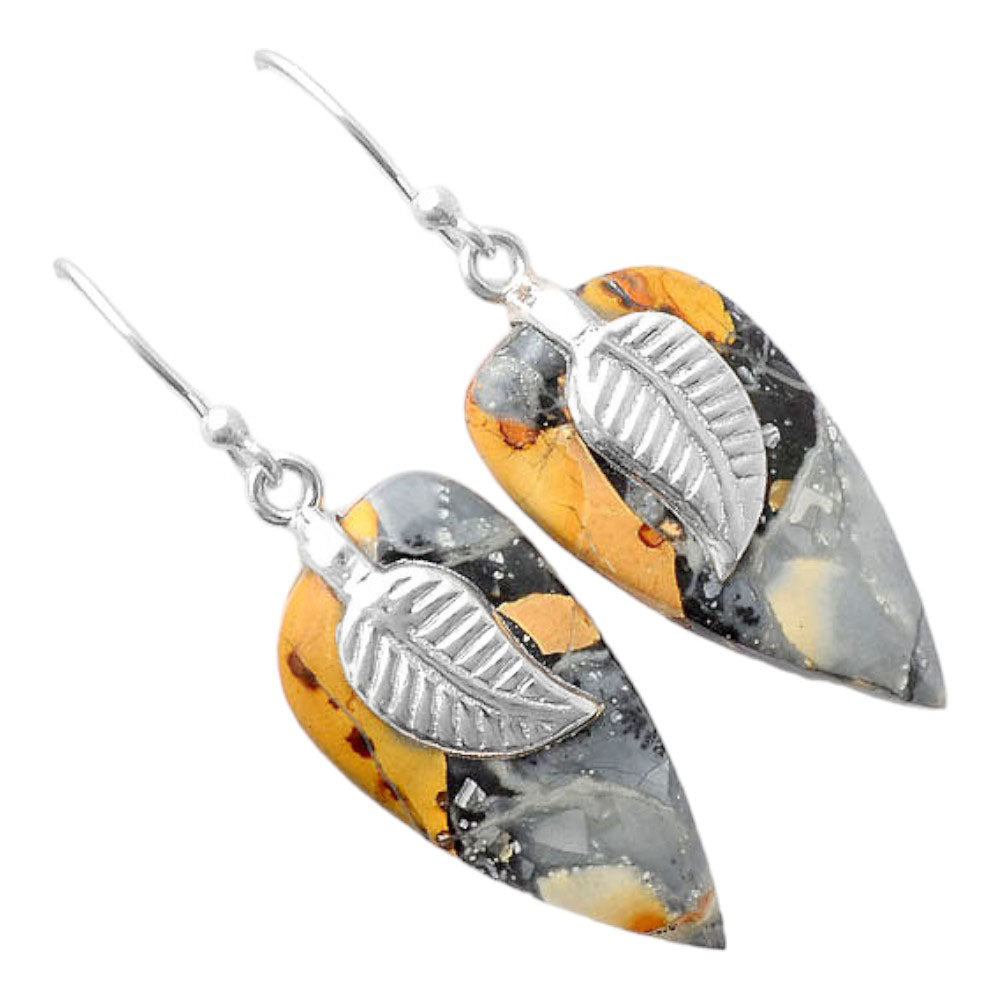 Natural Maligano Jasper - Indonesia Earrings E-1137 SDE86952