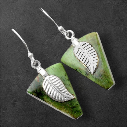 Turkish Rainforest Chrysocolla Earrings E-1137 SDE86960