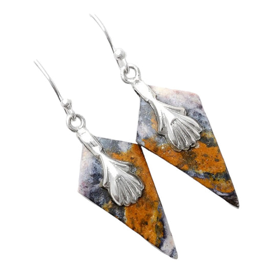 Natural Indian Blanket Jasper Earrings E-1137 SDE86966
