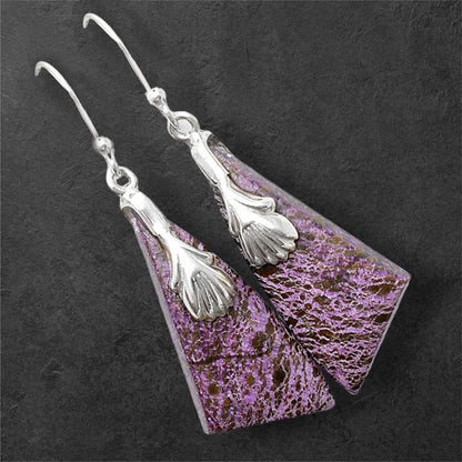Natural Purpurite - South Africa Earrings E-1137 SDE86973