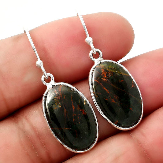 Turkish Rainforest Chrysocolla Earrings E-1001 SDE86987