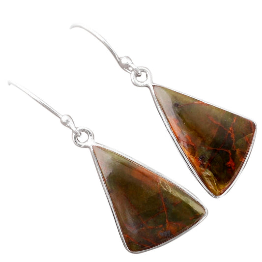 Turkish Rainforest Chrysocolla Earrings E-1001 SDE86990