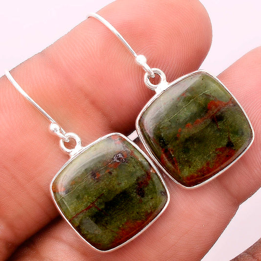 Turkish Rainforest Chrysocolla Earrings E-1001 SDE86998