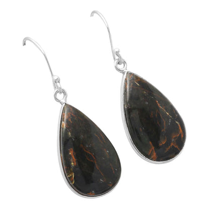 Turkish Rainforest Chrysocolla Earrings E-1001 SDE87011