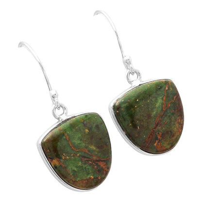 Turkish Rainforest Chrysocolla Earrings E-1001 SDE87014