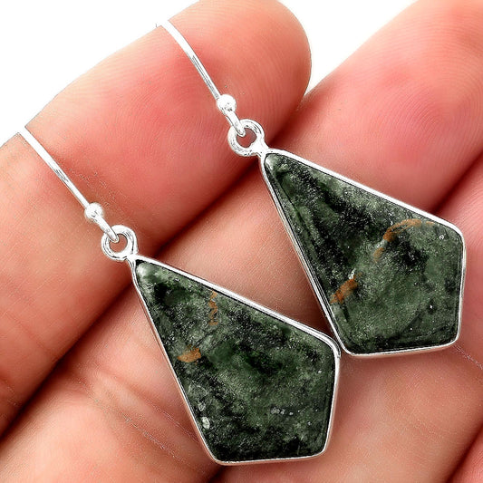 Turkish Rainforest Chrysocolla Earrings E-1001 SDE87017