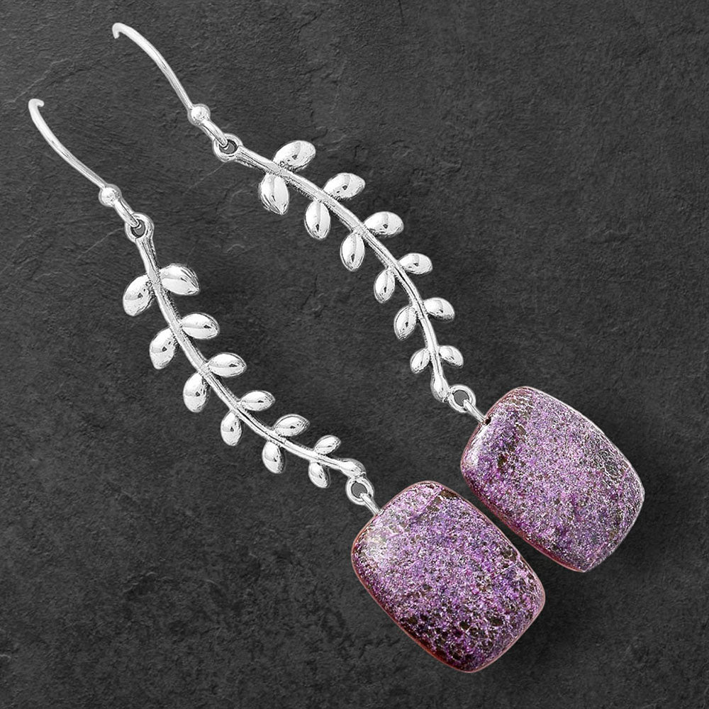 Natural Purpurite - South Africa Earrings E-1238 SDE87067