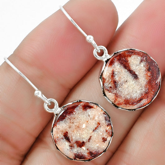 Natural Indian Blanket Jasper Earrings E-1113 SDE87411