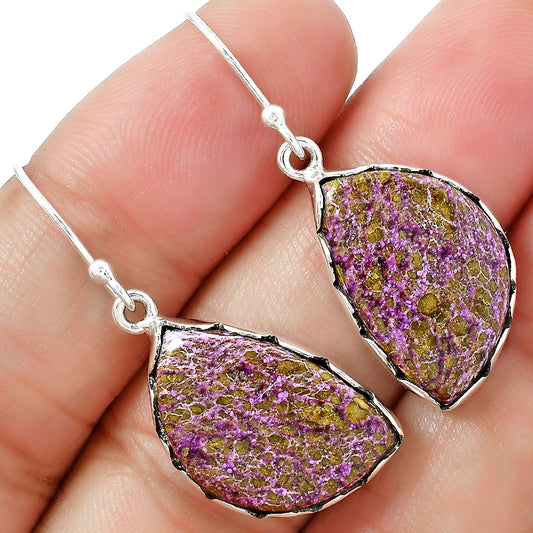 Natural Purpurite - South Africa Earrings E-1113 SDE87417