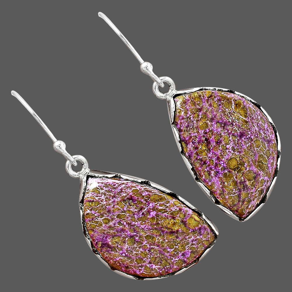 Natural Purpurite - South Africa Earrings E-1113 SDE87417