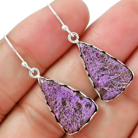 Natural Purpurite - South Africa Earrings E-1113 SDE87418