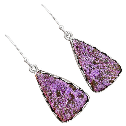 Natural Purpurite - South Africa Earrings E-1113 SDE87418
