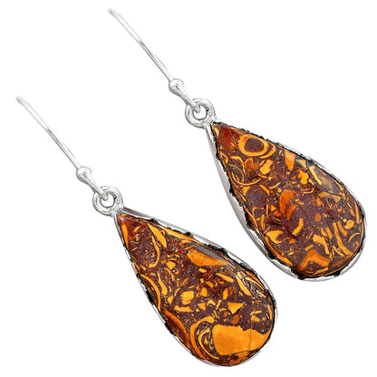 Coquina Fossil Jasper - India Earrings E-1113 SDE87424