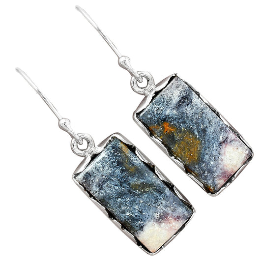 Natural Indian Blanket Jasper Earrings E-1113 SDE87425