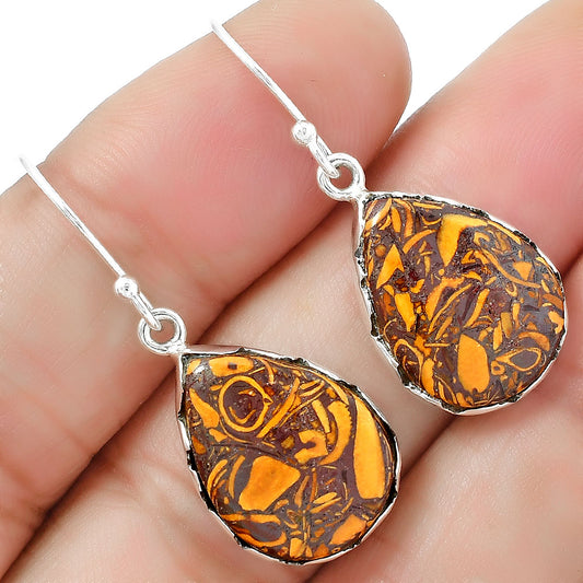 Coquina Fossil Jasper - India Earrings E-1113 SDE87429