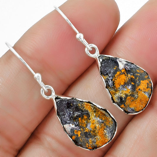 Natural Indian Blanket Jasper Earrings E-1113 SDE87437