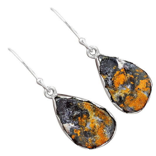 Natural Indian Blanket Jasper Earrings E-1113 SDE87437