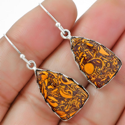 Coquina Fossil Jasper - India Earrings E-1113 SDE87439