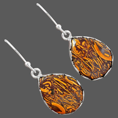Natural Indian Blanket Jasper Earrings E-1113 SDE87445