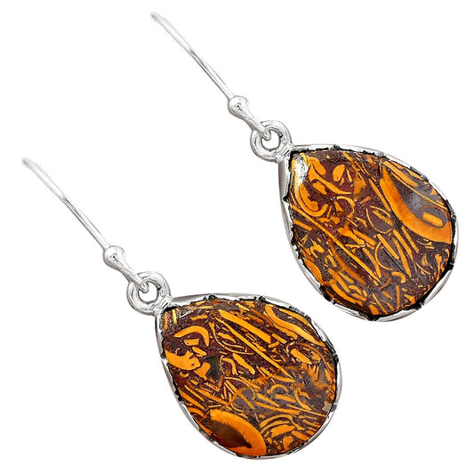 Natural Indian Blanket Jasper Earrings E-1113 SDE87445