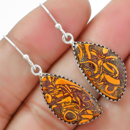Coquina Fossil Jasper - India Earrings E-1113 SDE87468