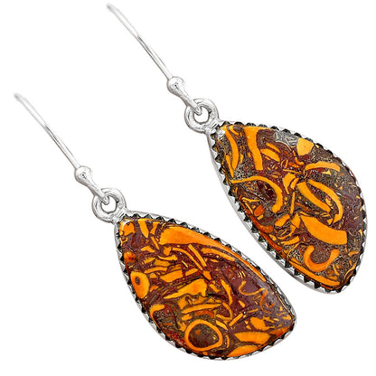 Coquina Fossil Jasper - India Earrings E-1113 SDE87468