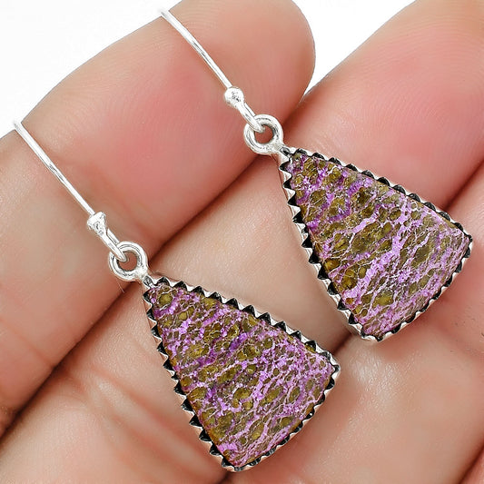 Natural Purpurite - South Africa Earrings E-1113 SDE87470