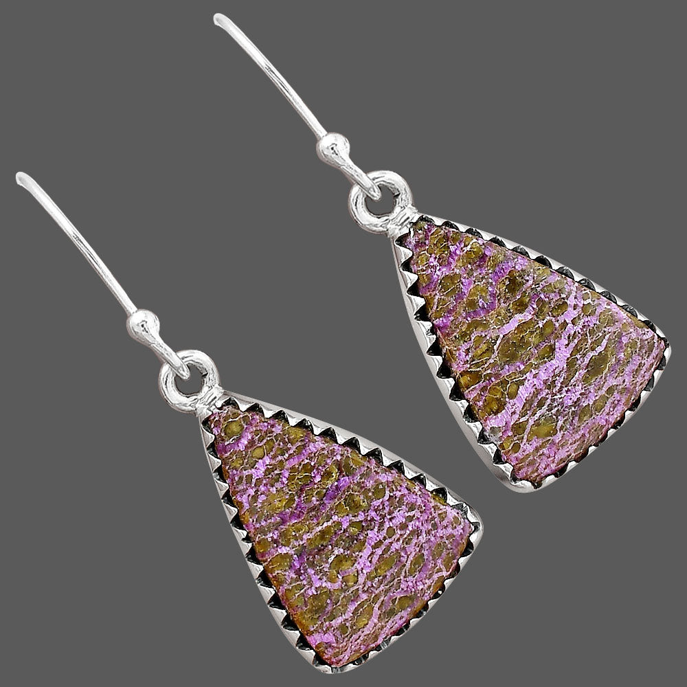 Natural Purpurite - South Africa Earrings E-1113 SDE87470