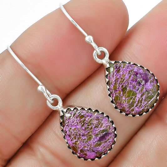 Natural Purpurite - South Africa Earrings E-1113 SDE87472