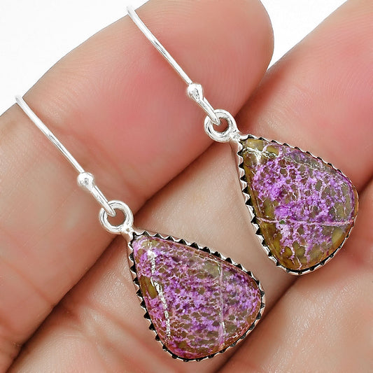 Natural Purpurite - South Africa Earrings E-1113 SDE87475